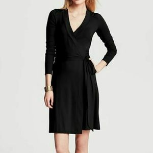 Banana Republic Black Wrap Dress